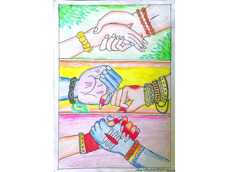 Anushka Bisht, Class - VIII, MVM Almora - II.
