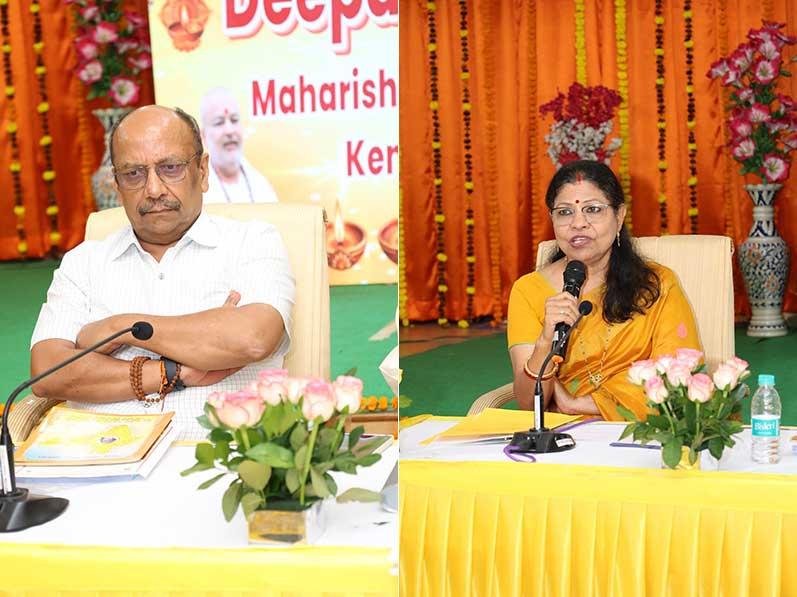 Deepawali Milan 2025 was organized by Maharishi Organisation with the theme to discuss Transform of India into Ideal India. Over 70 dignitaries from Bhopal have participated in Milan. Ved Vidya Martand Brahmachari Girish Ji, the Chairman of Maharishi Group of Educational Institutions gave slide show presentation on Maharishi Ideal India Campaign and Activities of Maharishi Organisation in support of implementation of this campaign. 