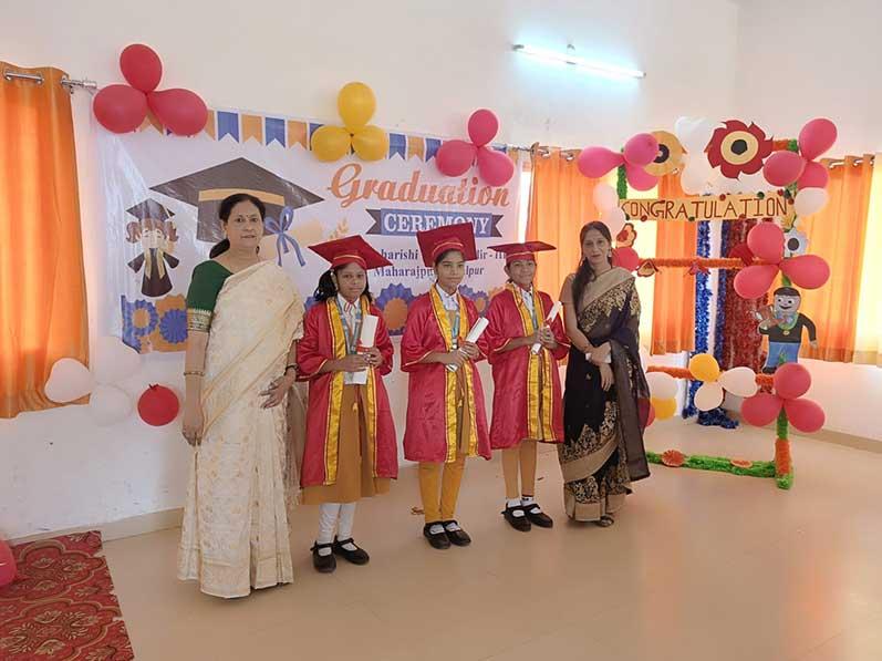 MVM Maharajpur, Jabalpur : Maharishi Vidya Mandir Maharajpur Jabalpur hosted a grand graduation day ceremony to honor the hard work, dedication, and achievements of its students.