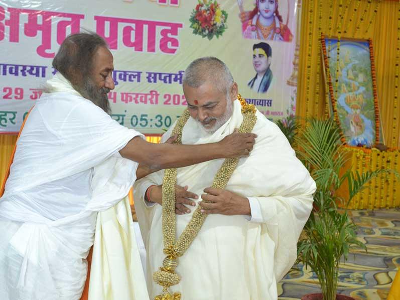Sri Sri 1008 Ravi Shankar Ji, the founder of Art of Living organisation and program has visited Maharishi Ashram and Maharishi Smarak at Sangamtat Prayagraj.