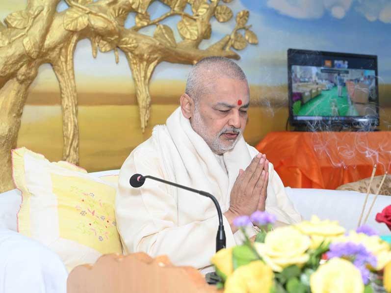 Today the first International Meditation Day was celebrated in a dignified ceremony in the auditorium of the National Camp Office of Maharishi Vidya Mandir Group of Schools, Bhopal.