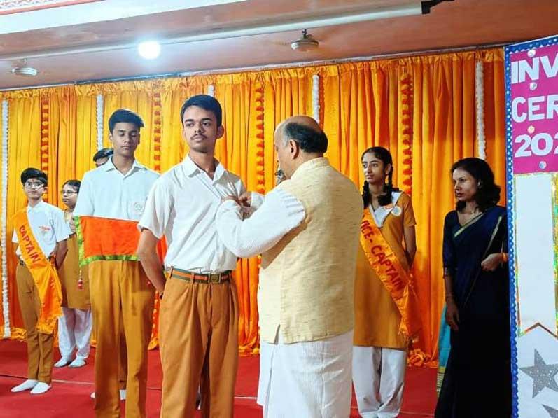 MVM Ratanpur: The investiture ceremony was held on 5 August 2023 at Maharishi Vidya Mandir Ratanpur to encourage and kindle leadership qualities in young prodigies.
