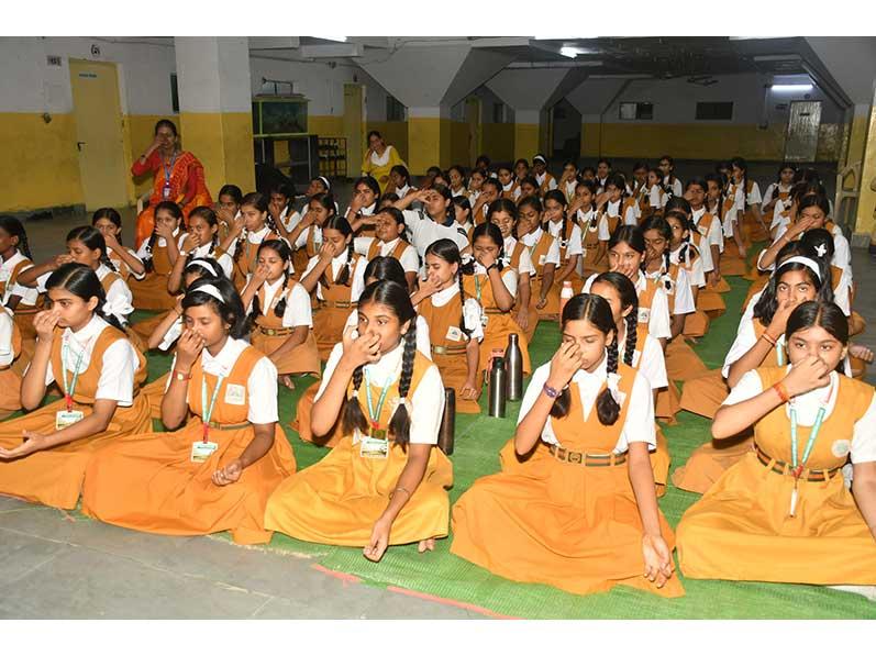 MVM Narmada Road Jabalpur: Guru Purnima was celebrated at Maharishi Vidya Mandir Narmada Road Jabalpur.
