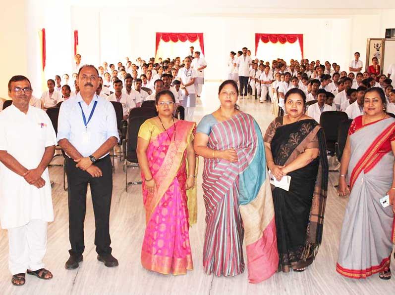 Transcendental Meditation (TM) motivation program conducted successfully at Jabalpur Institute of Health and science by Mrs. Mamta Bhattcharjee and TM teacher Mr. Rakesh Pandey to the Principal, Director, faculty members and medical students of the Medical Institute. More than 200 members participated and TM initiation is in continuation where 60 members have already been initiated in the first batch.
