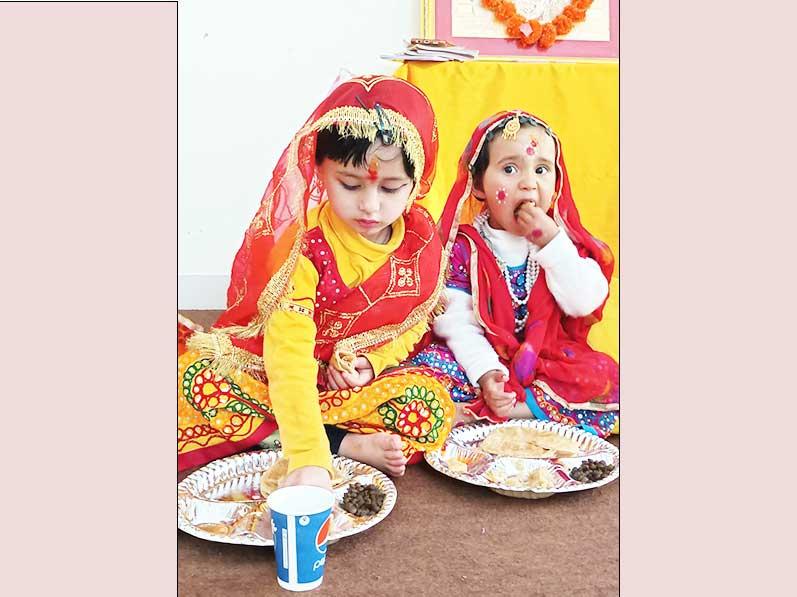 MVM Takula Nainital: Navratri festival was celebrated at Maharishi Vidya Mandir Takula Nainital with complete devotion.