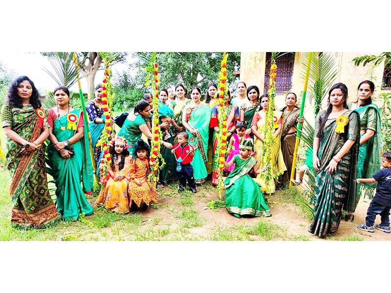 MVM Pratappur: Hariyali Teej was celebrated at Maharishi Vidya Mandir Pratappur with great joy and happiness.