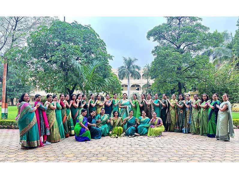MVM Ratanpur Bhopal: Haryali Teej was celebrated at Maharishi Vidya Mandir Ratanpur with full involvement along with plantation of 70 saplings.