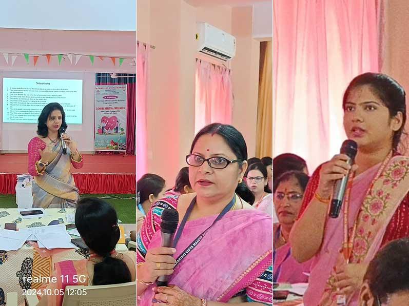 MVM Shahdol: Maharishi Vidya Mandir Shahdol conducted two days teachers training program by CBSE resource persons on 5th and 6th October on the subject Health and wellness in the school.