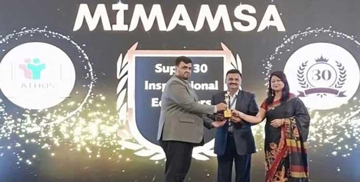  Shri S. N. Tiwari, Principal, MVM Yavatmal was 
awarded by MIMAMSA Super 30 Inspirational 
Educators Award - 2024.